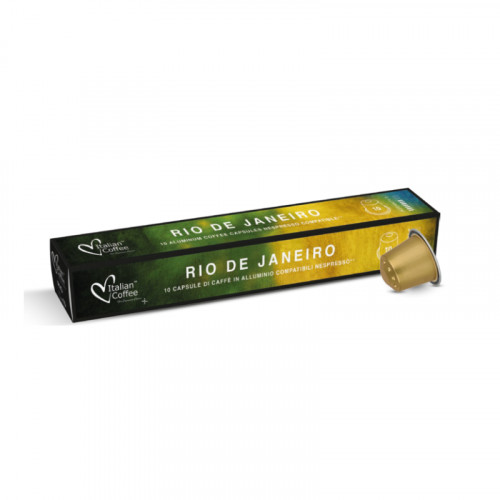 10 capsules en aluminium RIO DE JANEIRO Italian Coffee